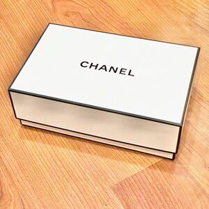 Authentic CHANEL Small/Medium Rectangular Empty Gift Storage Box 8.5"x5.5"x3”